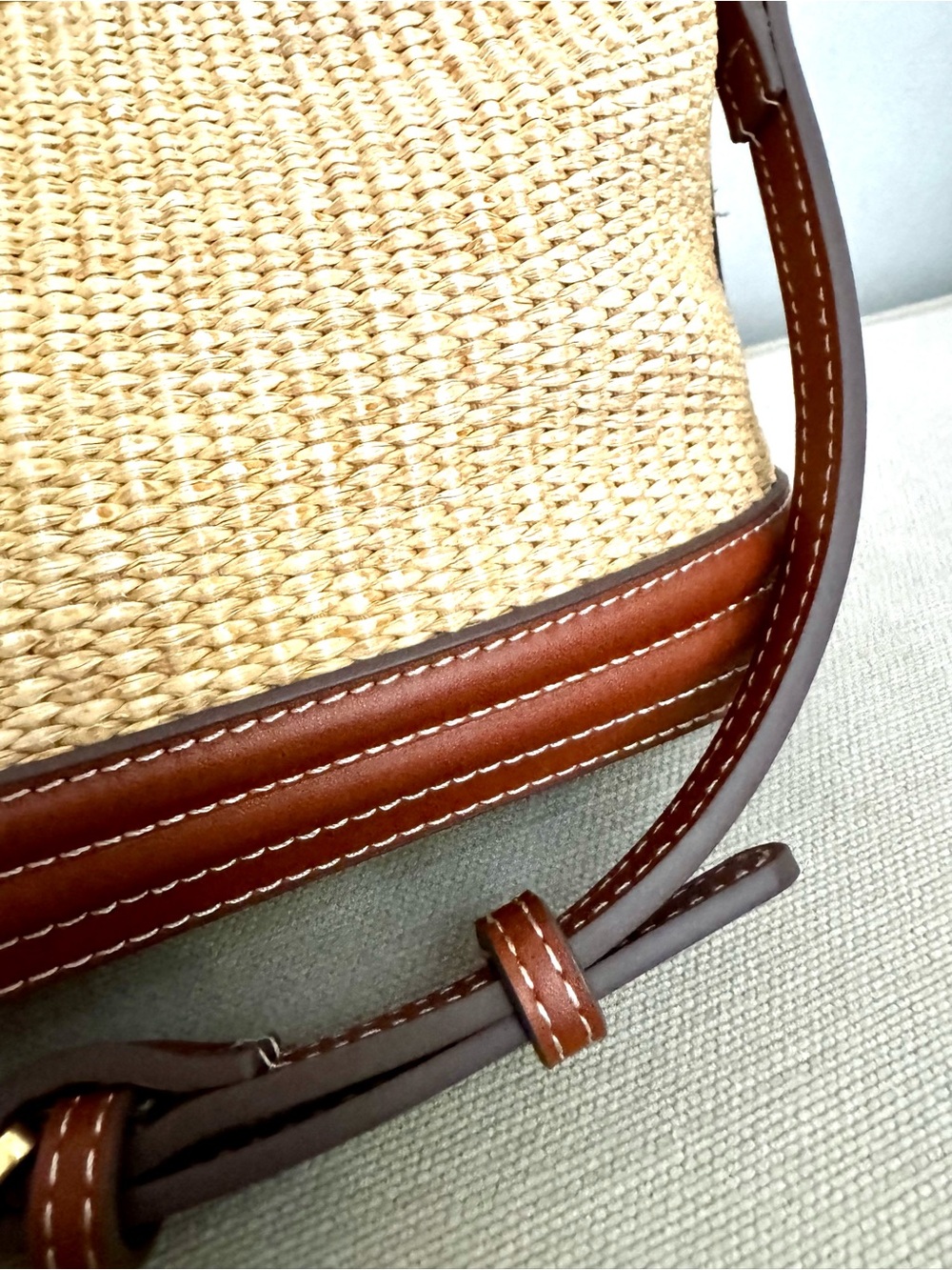 MNG Mango Raffia Crossbody Bag - Picture 14 of 15